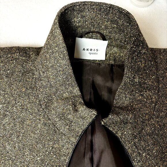 Akris Punto Women's Blazer Wool Silk Blend Light Jacket Front Full Zip‎ Sweater - Picture 3 of 15
